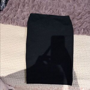 Vince cumuto pencil Black Striped Women's Skirt